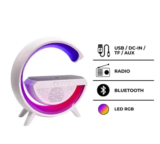 Luminária LED RGB Multifuncional com Caixa de Som Bluetooth
