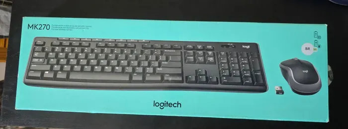 Teclado e mouse logitech mk270