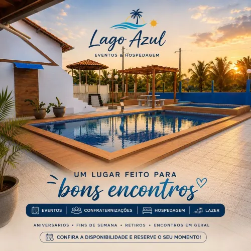 Lago Azul - Espaço para Eventos, Hospedagem, Piscina e Confraternizações