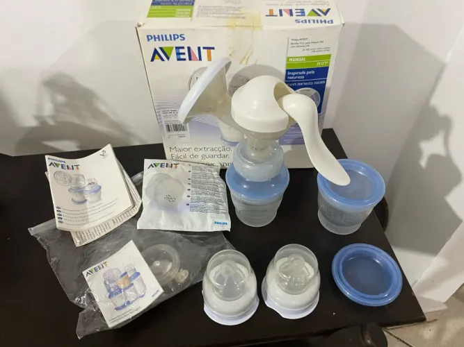 Extrator de leite materno manual Avent usado bom estado