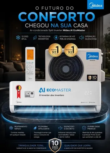 AR-CONDICIONADO 12.000 BTS COM INSTALAÇÃO INCLUSA