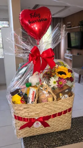 Cestas, box e buquê