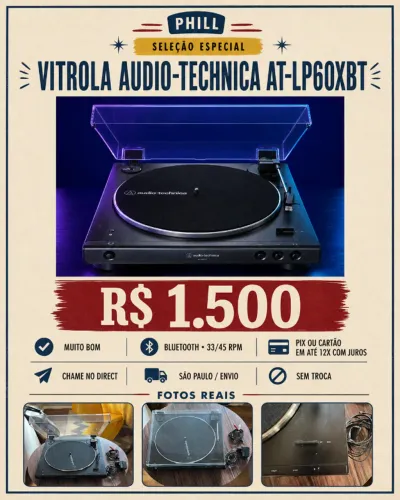 VITROLA AUDIO-TECHNICA AT-LP60XBT