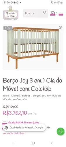 Vendo berço 3 em 1 semi novo