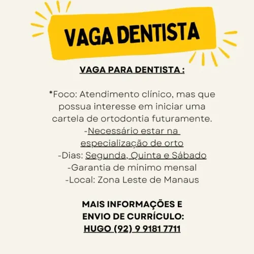 Vaga Dentista 