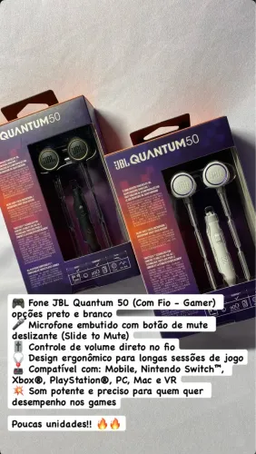 Fone de ouvido JBL quantum 50