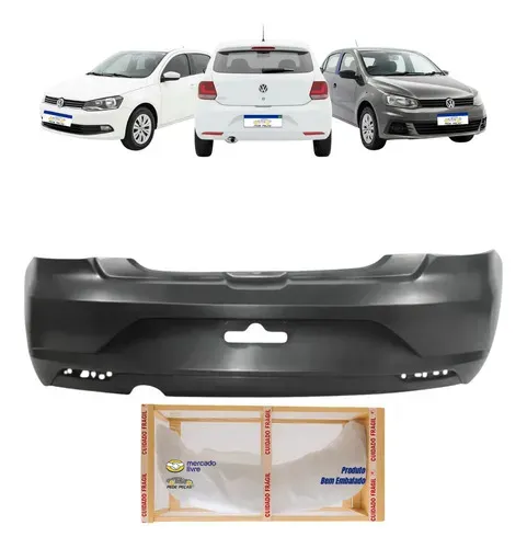 Parachoque Volkswagen Gol G7 2016 2017 2018 Traseiro