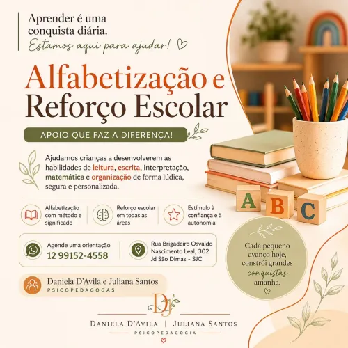 Alfabetização e reforço escolar 