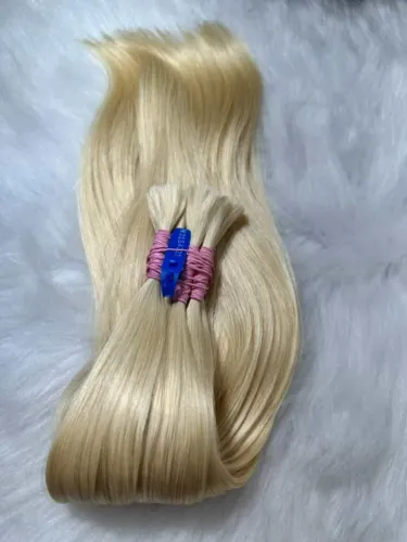 Cabelo Brasileiro Loiro Levemente Ondulado 55 CM - 200 Gramas
