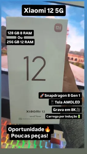Celular Xioami 12 256 GB 12 RAM Lacrado novoo
