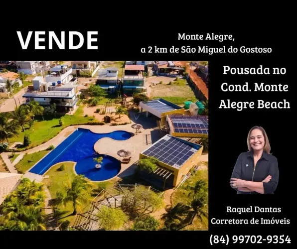 Pousada a venda com 5 suítes no Condomínio Monte Alegre Beach Resort