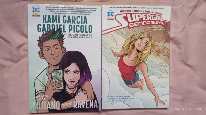 Kit de HQs DC - Supergirl sendo super e Jovens Titãs Mutano ama Ravena
