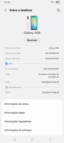 Vendo celular Samsung A06