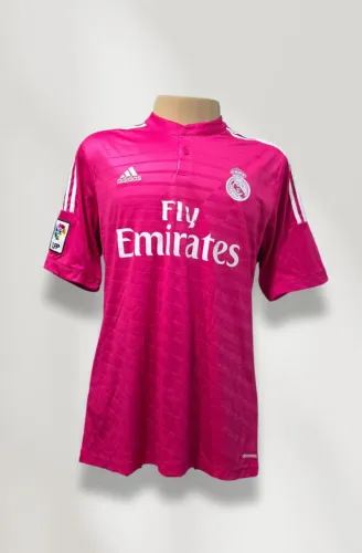 Camisa Real Madrid Adidas rosa 2014/2015 g cristiano ronaldo fly emirates