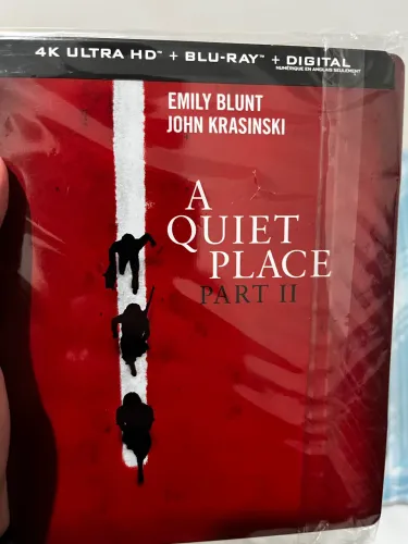 Steelbook Um lugar silencioso parte 2 4k Blu-ray legendas ptpt 