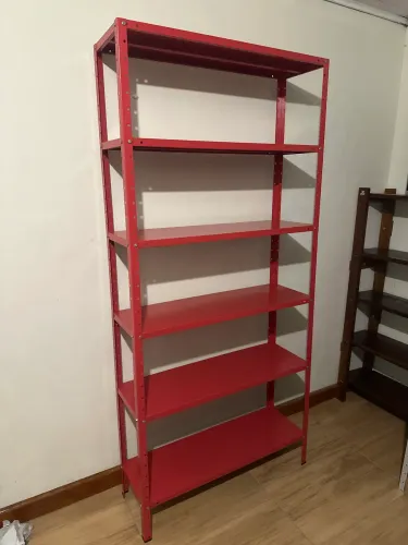 Prateleira Estante Armário Aço 6 Bandejas 90cm
