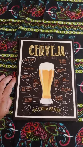 Placa Metálica decorativa Cerveja