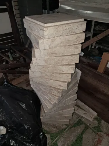 Base de mármore em forma de aspirar para mesas de jantar, mesa de canto etc