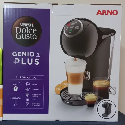 Nova* Cafeteira Dolce Gusto Gênio S Plus preta 220v