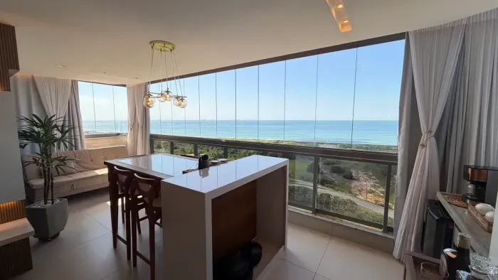 Apartamento à Venda 4 quartos 3 suítes closet visão panorâmica do mar e lazer de resort in