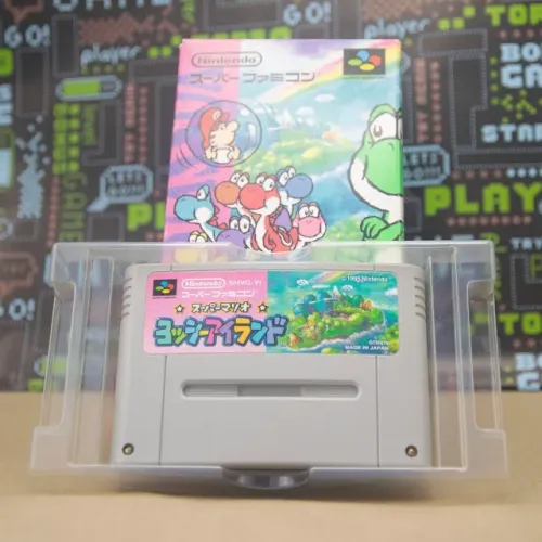 Yoshi Island com Caixa e Berço (Super Famicom) - Original Japones