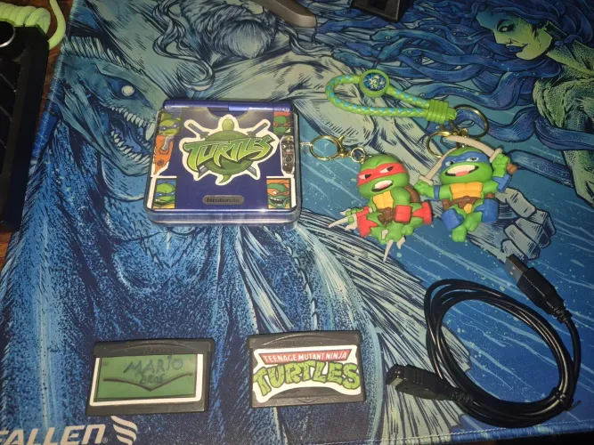 Game Boy Advance SP Azul (AGS-001) + Jogos e Acessórios!