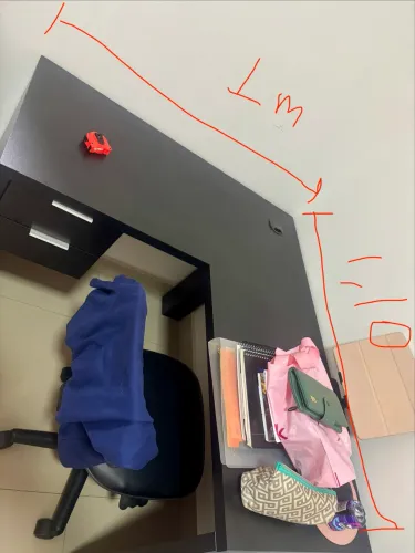 Mesa de escritório planejada 