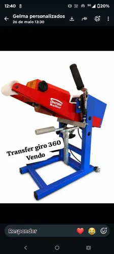 Vendo máquina giro 360 em perfeito estado e pouco tempo de uso.