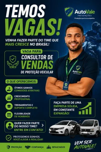 Vagas para vendedores