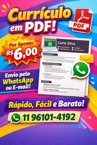 Currículo em PDF Rápido chame