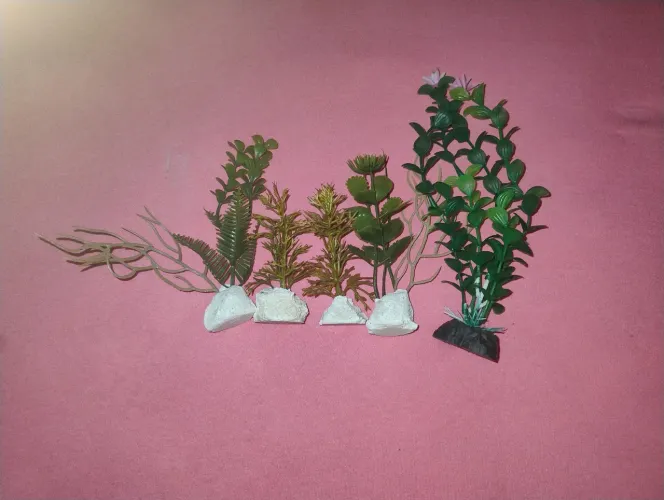 Plantas artificiais para aquário