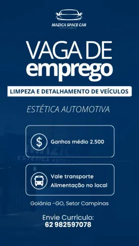 Contrata-se finalizador e acabador de veículos 