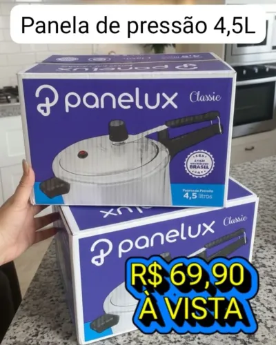 Panela de pressão panelux 4,5 litros - NOVA