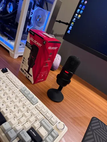 Microfone HyperX SoloCast USB - Na Caixa