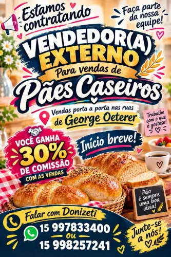 Vendas de pães caseiros pAp em George Oeterer , interessados chamar no whatsapp do anumcio