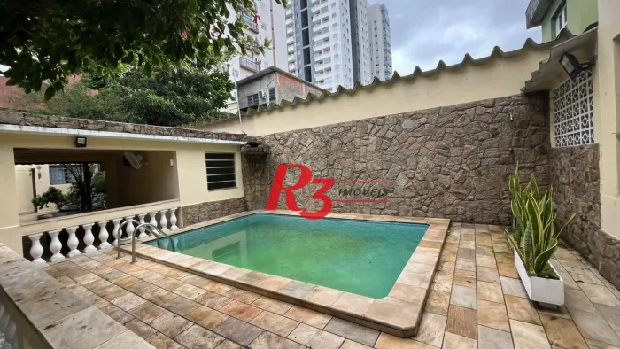 Casa com 4 dormitórios para alugar, 263 m² por R$ 15.000,00/mês - Macuco - Santos/SP