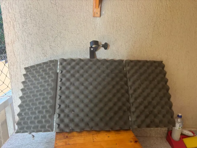 Cabine para gravação de vocal 