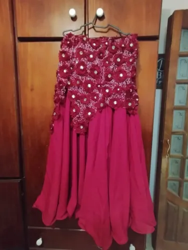 Figurino de Dança do Ventre Marsala