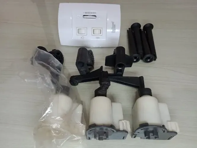 3 caixas de engrenagem com suporte Loren SID 4 pinos de oscilação e 1 controle deslizante.