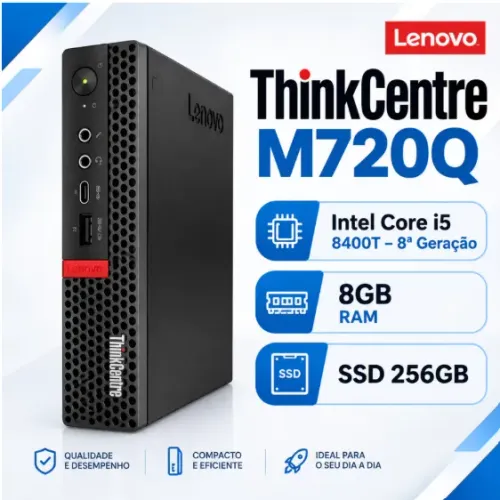 Mini Cpu Lenovo M720q I5 8Ger 8gb Ddr4 Ssd 240gb W11