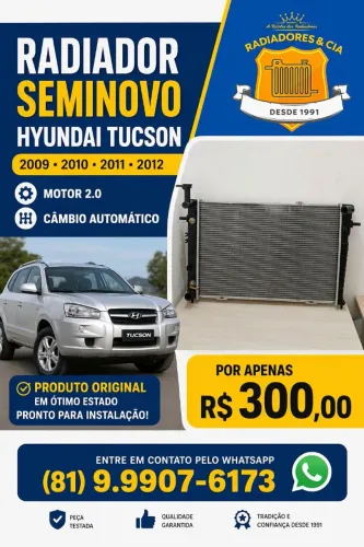 Radiador seminovo Hyundai TUCSON