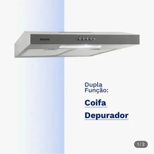 Depurador Exaustor Slim 60cm Prata Dps162pr Suggar