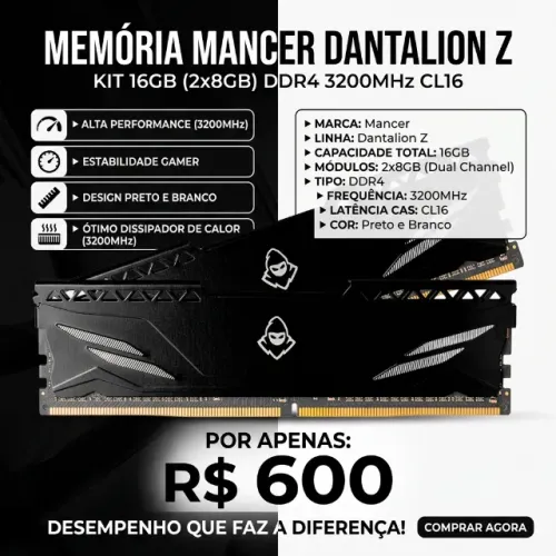 OFERTA Memoria RAM Mancer 2x8gb