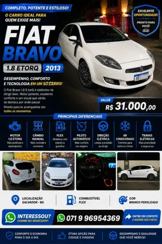 Fiat Bravo Essence 1.8 Flex 16V 5P 2013