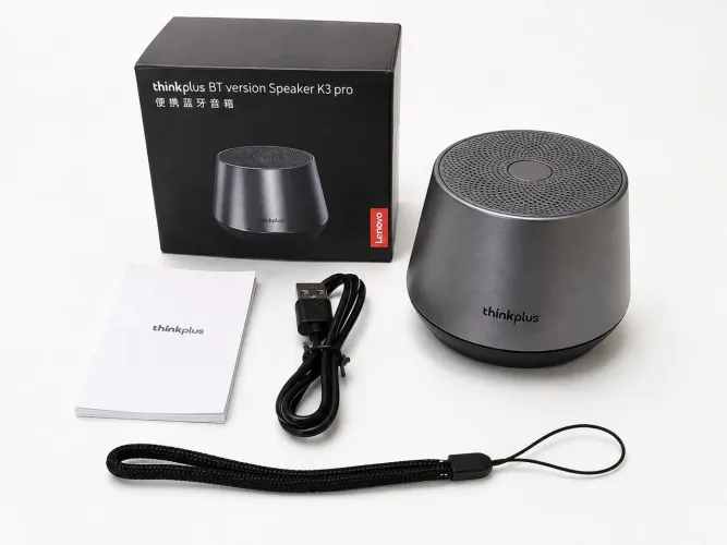 Caixa De Som Bluetooth Lenovo K3 Pro Thinkplus Cinza
