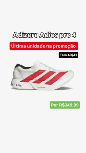 Adizero Adios pro 4 PROMOÇÃO TAM 40/41