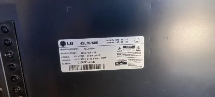 Tv LG LM 7600 - retirada de peças