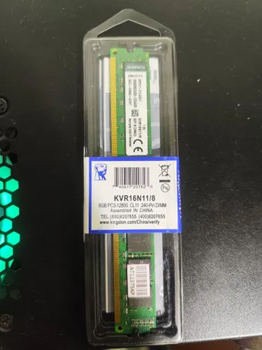 Memória Kingston 8gb DDR3 1600mhz