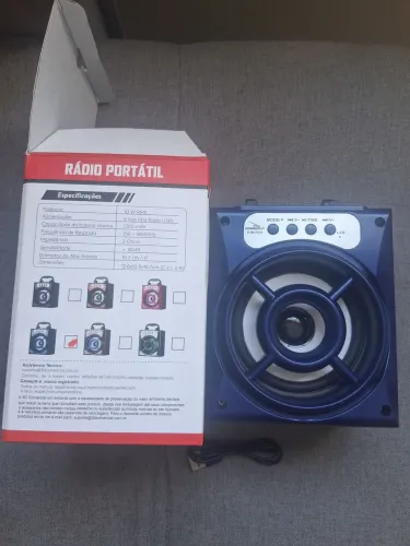 Caixa de Som - Bluetooth Radio USB Cartão de Memória- Otimo Custo Benefício