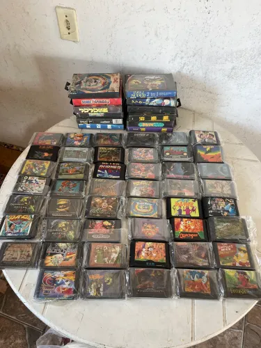 Lote 47 fitas mega drive paralela de época 